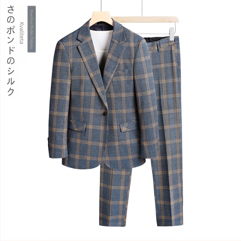 Odijelo Muško poslovno ležerno veliko eksplozivno odijelo korejsko usko odijelo dvodijelno mladenačko vjenčanje haljina