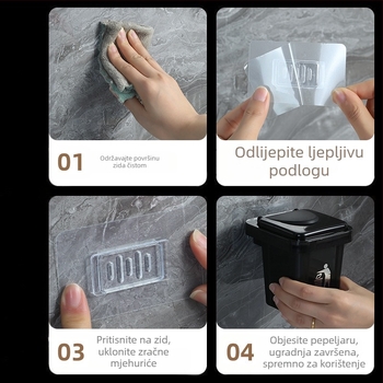 Kreativna pepeljara za kućanstvo s poklopcem za dnevni boravak, zidna WC školjka, kupaonica, pepeljara protiv letećeg pepela