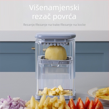 [Strogo odabrano] Specijalni rezač za pomfrit, rezač mrkve, višenamjenski rezač povrća, djelitelj za rajčice i jabuke