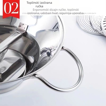 Mlinac za povrće od nehrđajućeg čelika, višenamjenski ribež za povrće, korejska japanska kuhinja, drobljenje i prešanje povrća, krumpira, mlin za hranu