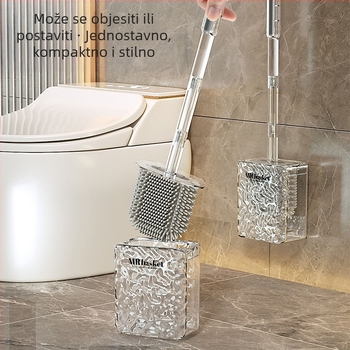 Četka za WC s uzorkom ledenjaka, kućanska četka za WC s ne-mrtvim kutom, četka za WC, četka za pranje WC-a, četka za WC, zidna četka za WC