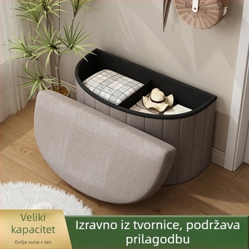 Kućanski stolac za odlaganje, stolac za odlaganje u garderobi, mala sofa za garderobu, stolica za presvlačenje cipela, stolica za ulaz, kućanski pribor preko granice