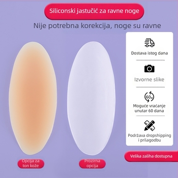 Silikonski flasteri za noge, flasteri za bočne strane lista, flasteri za bokove protiv trenja s unutarnje strane bedara, flasteri za ravne noge, tanki, nevidljivi, bez tragova