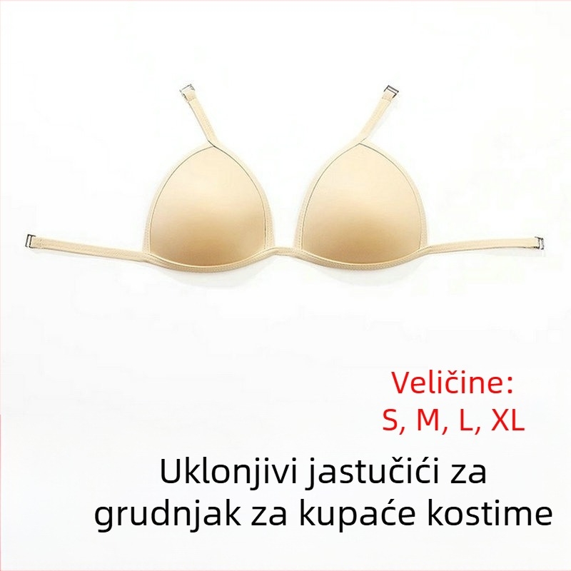 Jastučići za grudnjak za bikini aktivnosti, profesionalni jastučići za kupaće kostime protiv izbočenja s odvojivom kukom za košarice za trkaće kupaće kostime