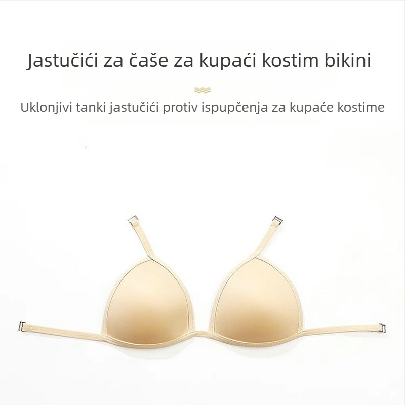 Jastučići za grudnjak za bikini aktivnosti, profesionalni jastučići za kupaće kostime protiv izbočenja s odvojivom kukom za košarice za trkaće kupaće kostime