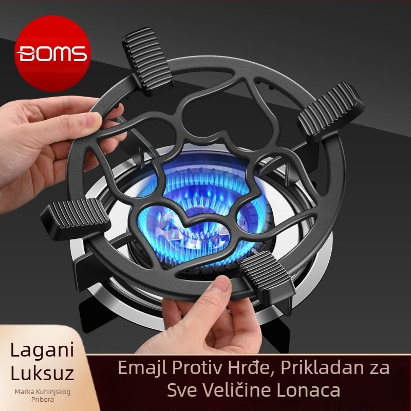 Stalak za plinski štednjak, nosač za plinski štednjak, kuhinjski štednjak, neklizajući držač za lonce, mali lonac, nosač za lonac za mlijeko, univerzalni stalak za štednjak
