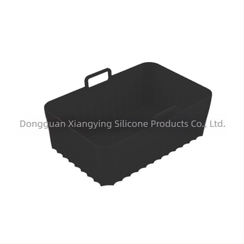 Pravokutna silikonska posuda za pečenje u fritezi na vrući zrak, silikonska podloga za fritezu na vrući zrak, silikonska posuda za fritezu na vrući zrak