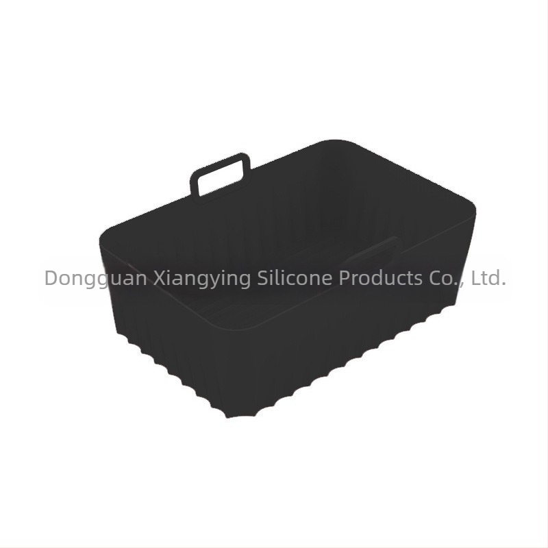 Pravokutna silikonska posuda za pečenje u fritezi na vrući zrak, silikonska podloga za fritezu na vrući zrak, silikonska posuda za fritezu na vrući zrak