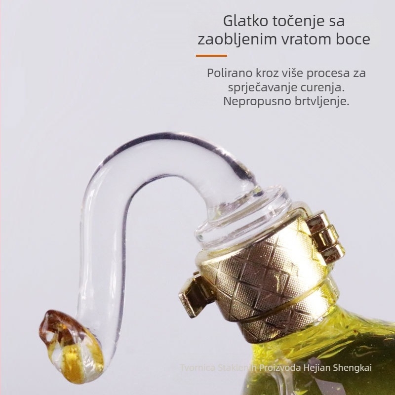 Boca vina s lavom, visoko borosilikatno staklo, kreativna boca vina u obliku lava s životinjskim motivom, kapacitet 750 ml, umjetno puhano vino