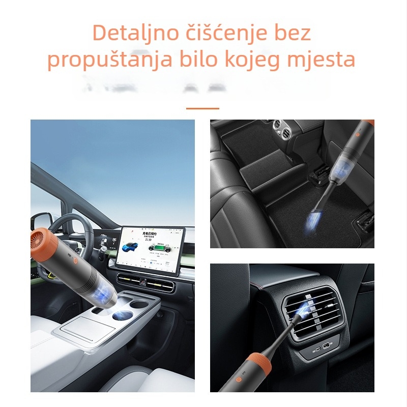 Tvornički direktni prekogranični višenamjenski usisavač za automobil s bežičnim punjenjem, ručni prijenosni usisavač za automobil i kućanstvo