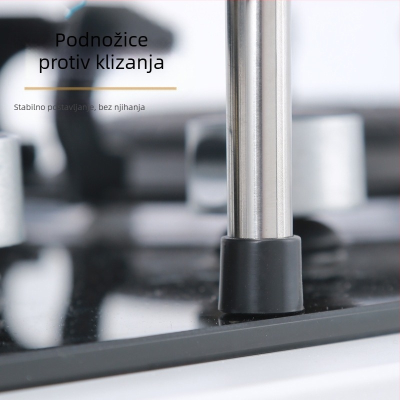 Veleprodaja kuhinjskog stalka za indukcijski štednjak od nehrđajućeg čelika, podni višenamjenski stalak za pohranu, zaštitni poklopac štednjaka