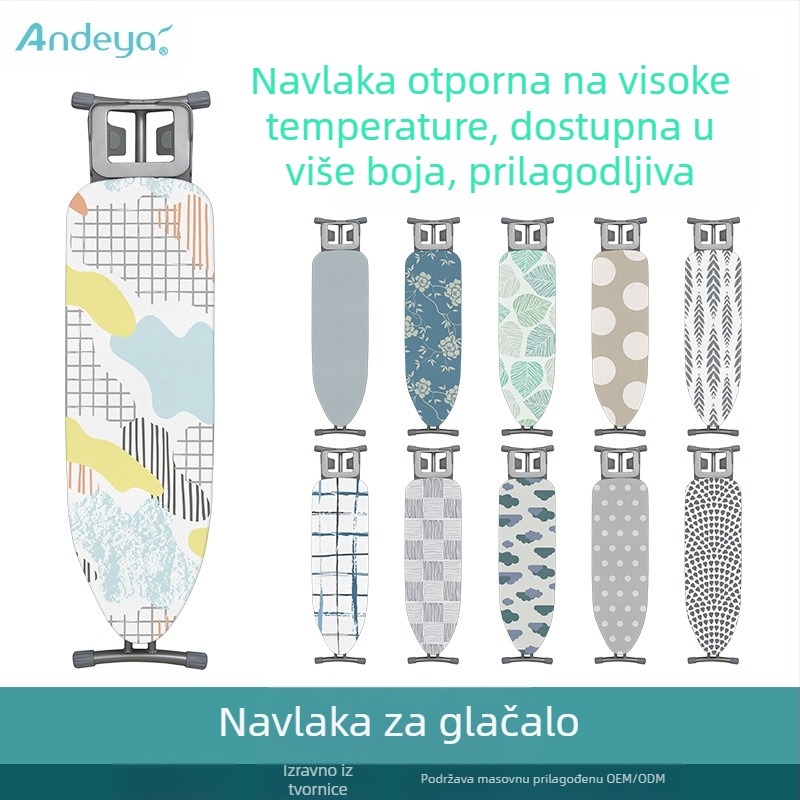 Proizvođački pribor Navlaka za dasku za glačanje s posrebrenim premazom, Navlaka za dasku za glačanje otporna na prašinu, Navlaka za dasku za glačanje otporna na visoke temperature, Veleprodaja po mjeri