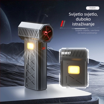 Novi prekogranični USB ventilator velikog kapaciteta, jaki vjetar, ventilator velike brzine, LED digitalni zaslon, super praktičan alat