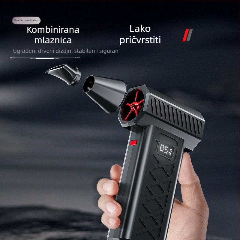 Novi prekogranični USB ventilator velikog kapaciteta, jaki vjetar, ventilator velike brzine, LED digitalni zaslon, super praktičan alat