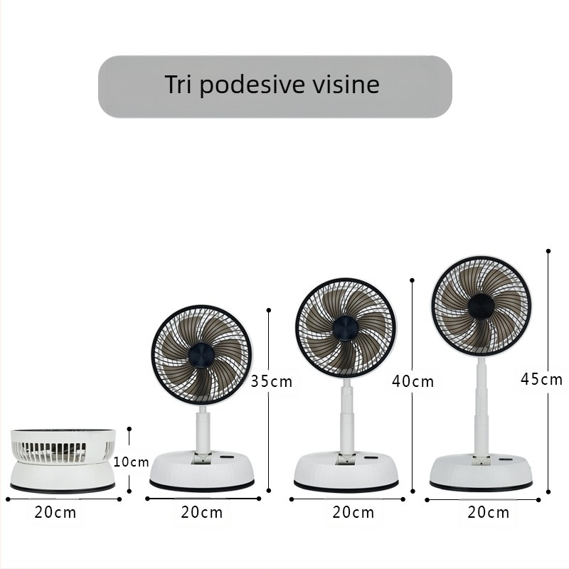 Amazonov novi teleskopski ventilator, jednostavan za korištenje, vanjski ventilator s kontrolom tresenja, stol za punjenje, tihi ventilator s dvostrukom namjenom
