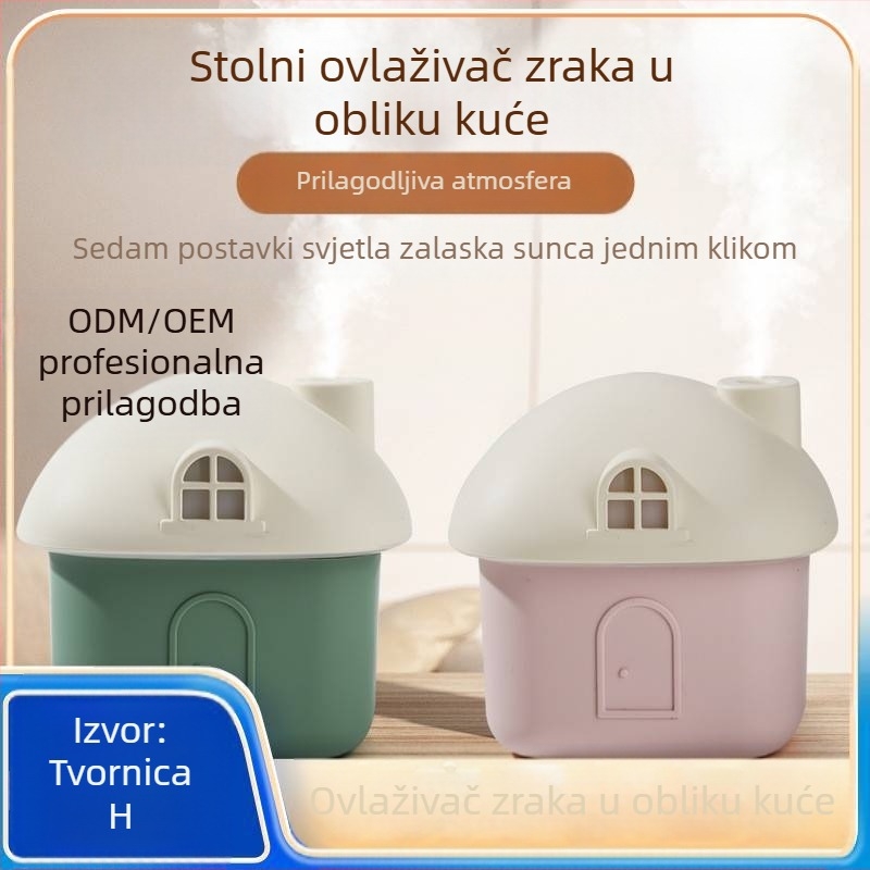 Mini stolni ovlaživač zraka, mali USB, bez zvuka, jaka magla, kućanski, spavaća soba, šareni svjetlosni ovlaživač zraka, poklon, veleprodaja