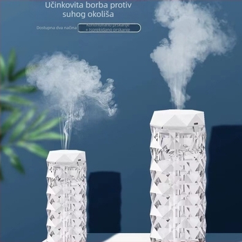 Prekogranični kristalni ovlaživač zraka RGB koji mijenja boju, šareni ovlaživač zraka za kućni stolni uređaj velikog kapaciteta, veleprodaja pročišćivača zraka