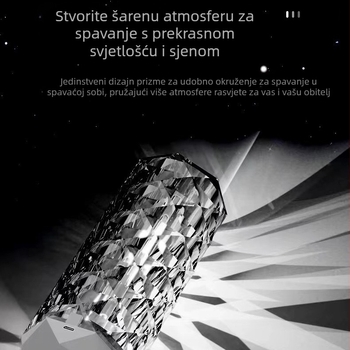 Prekogranični kristalni ovlaživač zraka RGB koji mijenja boju, šareni ovlaživač zraka za kućni stolni uređaj velikog kapaciteta, veleprodaja pročišćivača zraka