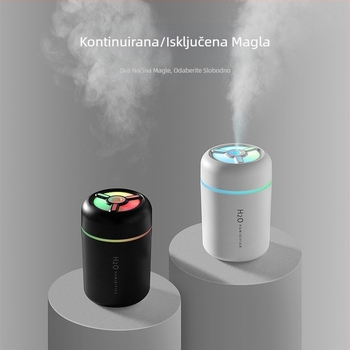 Xd90 Mars Cannon Šareni ovlaživač zraka za automobil Mali tihi Veliki volumen magle Šareno ambijentalno svjetlo Kućni klima uređaj za sobu