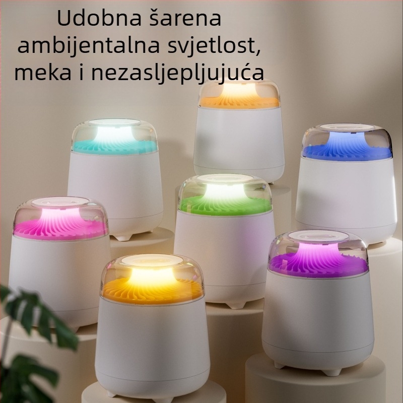 Simulacija ovlaživača zraka, vulkan, šarena atmosferska lampa 2,5 l, veliki kapacitet, veliki raspršivač s dvostrukim raspršivačem, kućni ovlaživač zraka