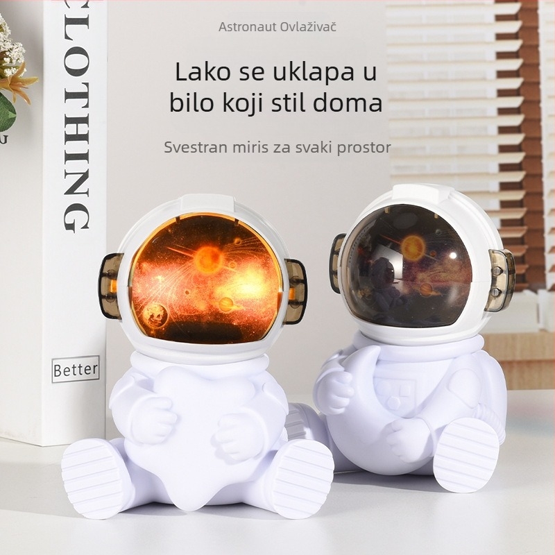 Novi astronaut zvjezdana svjetiljka za ovlaživanje zraka USB priključak za studente poklon za spavaću sobu stolni astronaut ovlaživač zraka