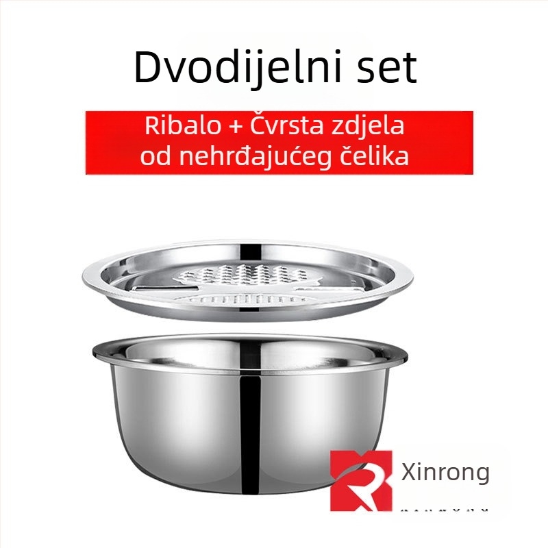 Nehrđajući čelik, višenamjenska košara za cijeđenje, kućanstvo, kuhinja, pranje povrća, riža, kriška, rezanje, artefakt pranja riže, curenje, bazen
