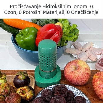 Novi inteligentni pročišćivač voća i povrća, stroj za dezinfekciju voća i povrća, prijenosni kućanski kapsula za voće, meso, povrće, voće