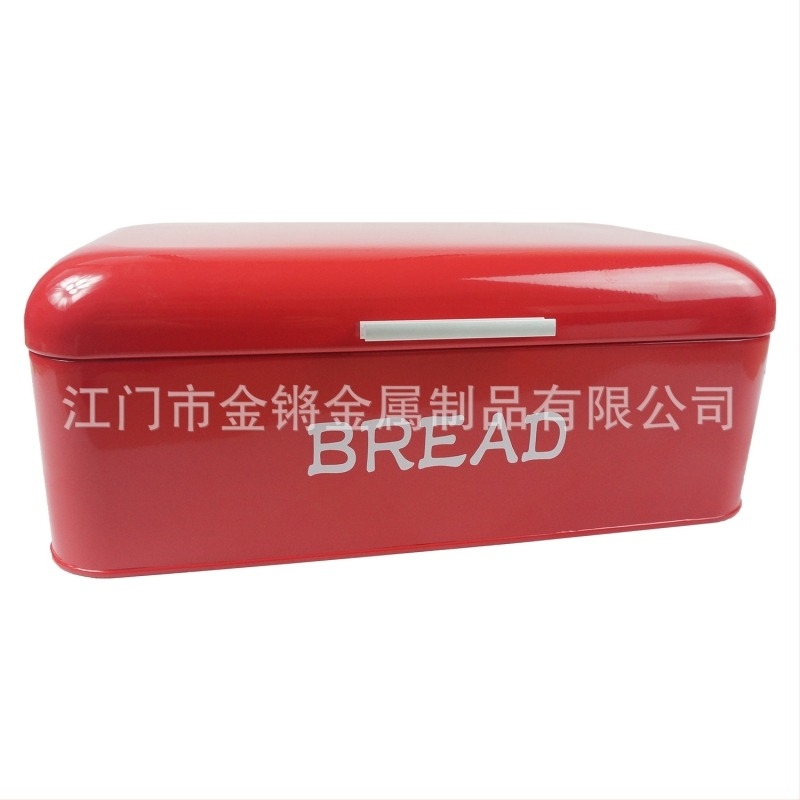 Prekogranični izvor Amazon vrući metal veliki ravni poklopac kutija za kruh europska kuhinjska kutija za pohranu tvornica Jiangmen