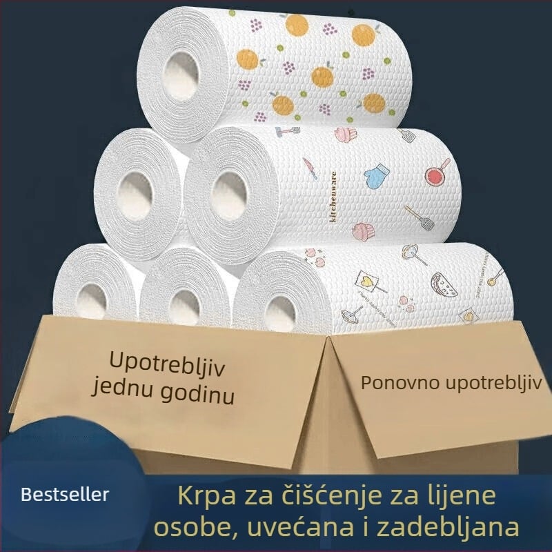 Kuhinjska krpa za jednokratnu upotrebu, mokra i suha krpa za pranje posuđa, ne ostavlja mrlje, upija ulje, krpa za čišćenje kućanstva, veleprodaja