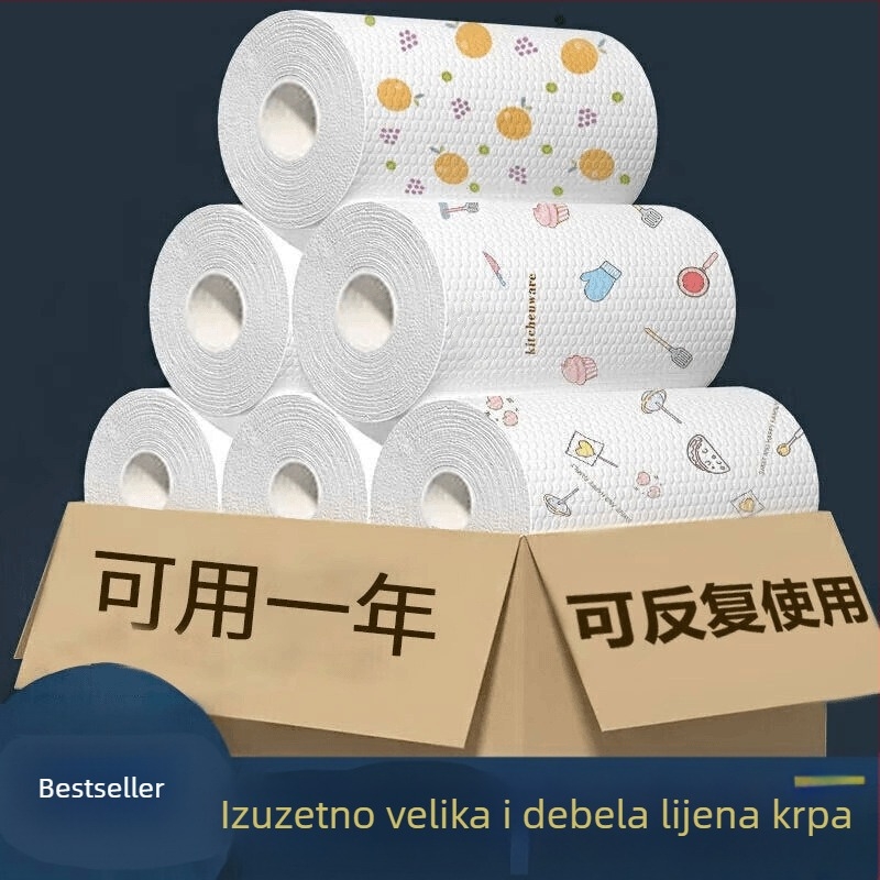 Kuhinjska krpa za jednokratnu upotrebu, mokra i suha krpa za pranje posuđa, ne ostavlja mrlje, upija ulje, krpa za čišćenje kućanstva, veleprodaja