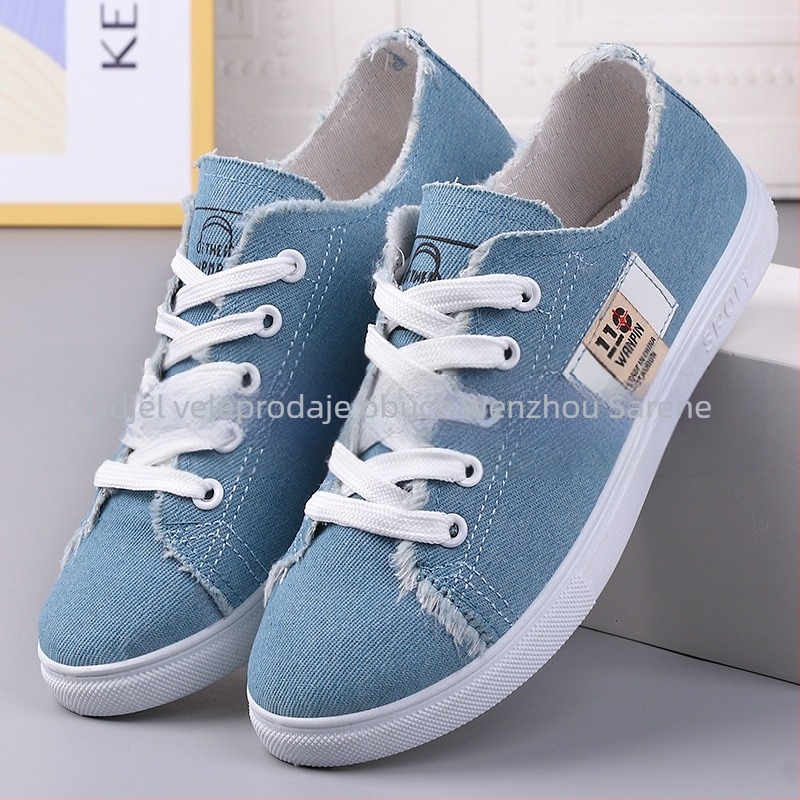 Nove platnene cipele za učenice, udobne i lagane, za ležerne aktivnosti, cipele od kariranog platna, stare pekinške platnene cipele za žene