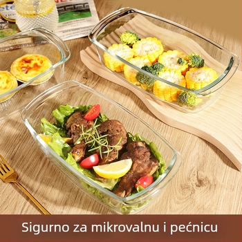Pravokutni kalup za pečenje tosta, lagani kalup za tortu od sira, okrug sir, jogurt torta, posebna staklena posuda otporna na toplinu