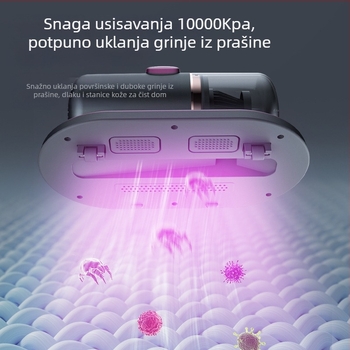 Bežični instrument za uklanjanje grinja, usisavač za krevet, kućanski ručni, snažan stroj za uklanjanje grinja, uklanjanje prašine, uklanjanje artefakata grinja za majke i dojenčad, prekogranično