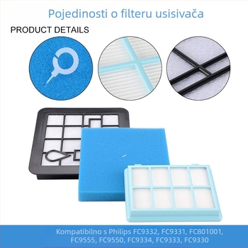 Pogodno za dodatke za usisavače Philips FC9331 FC9332 FC8010 HEPA filter