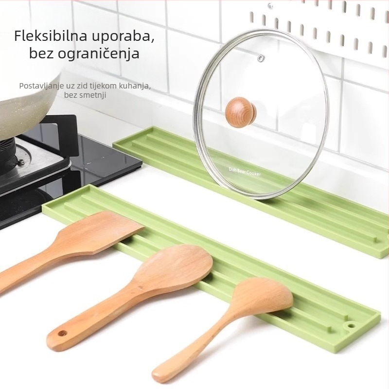 Silikonska podloga za poklopac kuhinjskog lonca, uski rub, protuklizna podloga za kućanstvo, podloga za štednjak, otporna na visoke temperature, izolacijska podloga za pohranu