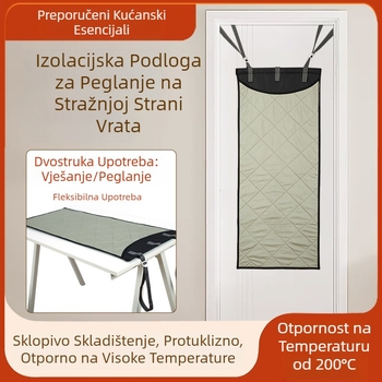 Prostirka za glačanje za vrata, vješalica za vruću izolacijsku tkaninu, prostirka za glačanje, prijenosna daska za glačanje, kućna prostirka za glačanje, zadebljana sklopiva