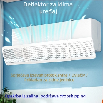 Vjetrobransko staklo klima uređaja, Zaštita od izravnog puhanja, Pregrada za izlaz zraka klima uređaja bez ugradnje, Deflektor vjetra, Univerzalna pregrada za montažu na zid - veleprodaja