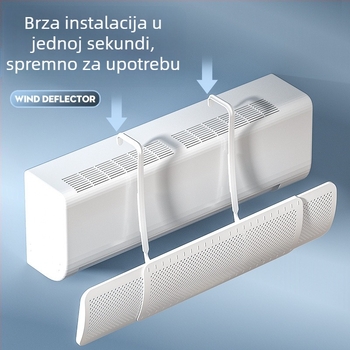 Vjetrobransko staklo klima uređaja, Zaštita od izravnog puhanja, Pregrada za izlaz zraka klima uređaja bez ugradnje, Deflektor vjetra, Univerzalna pregrada za montažu na zid - veleprodaja