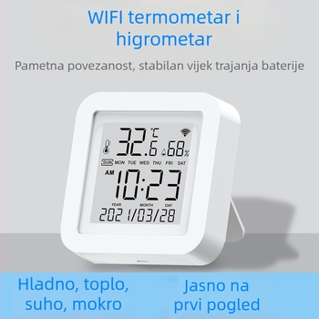 Tuya pametni senzor temperature i vlažnosti, unutarnji Wifi detektor temperature, daljinski upravljač za mobilni telefon sa sondom