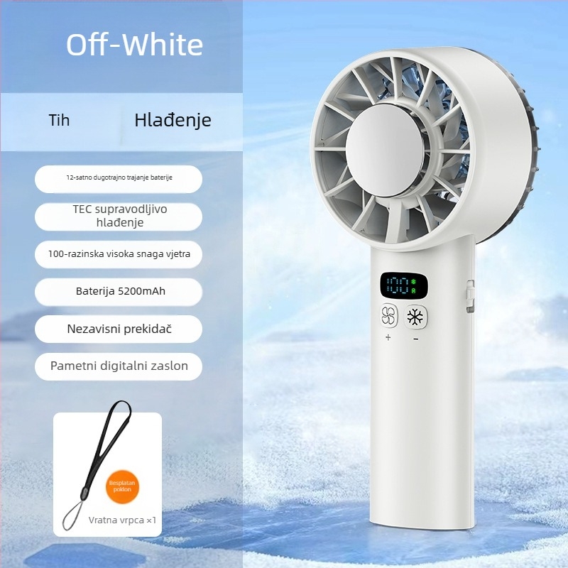 Novi ručni ventilator za hlađenje iz 2025., Ice Mute, 100 brzina, prijenosni USB mini ventilator velike brzine