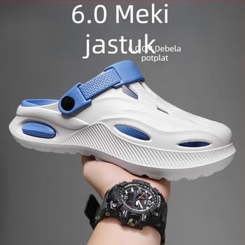 Klompe za povećanje visine za muškarce preko granica, ljetna moda, sportska gornja odjeća s debelim potplatom, papuče do prstiju, dropshipping