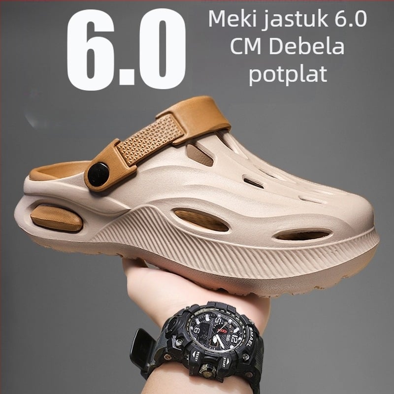 Klompe za povećanje visine za muškarce preko granica, ljetna moda, sportska gornja odjeća s debelim potplatom, papuče do prstiju, dropshipping