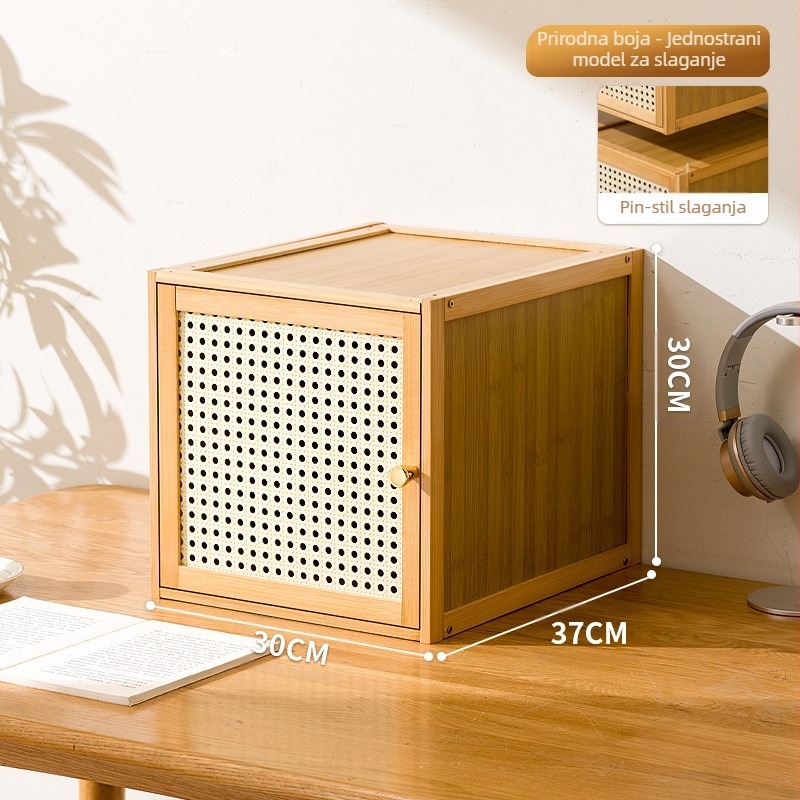 Kutija za pohranu igračaka i raznih predmeta, višenamjenski ormarić za pohranu, Kalek mrežni ormarić, kutija za pohranu od ratana, organizator, košara za pohranu