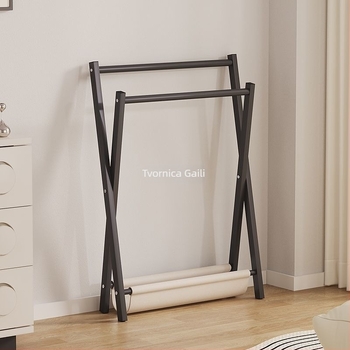 Privremena vješalica za odjeću na sklapanje uz krevet i uz krevet za spavanje noću, mala vješalica za kapute na podu za spavaću sobu