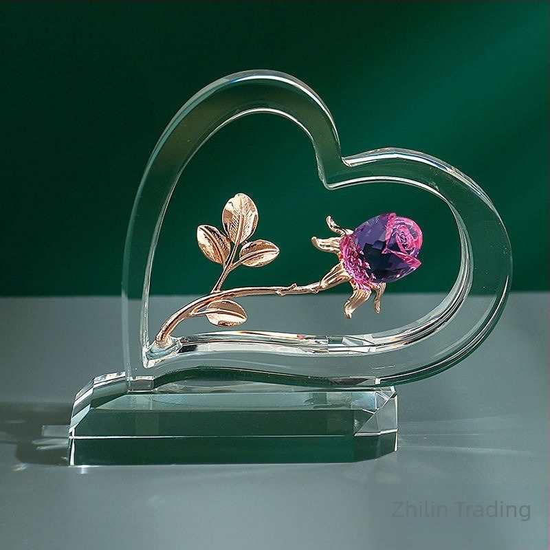 Ljubavni cvijet Namještaj za dom Dnevni boravak Spavaća soba Ulazni stol Ukras Rođendanski poklon Valentinovo Ruža Ukrasi u obliku srca