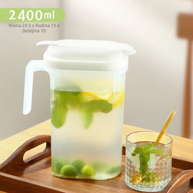 Japanska plastična boca za hladnu vodu, ljetna kućna boca za hladnu vodu velikog kapaciteta, filter za bocu za hladnu vodu, otporna na visoke temperature, zatvorena, čajnik za hladnjak i sok