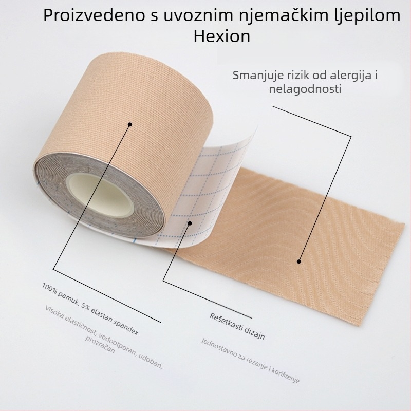 Nove prekogranične rastezljive platnene naljepnice za prsa, skupljene naljepnice za prsa, nevidljiva traka za podizanje, samoljepljive sportske zavoje, naljepnice za prsa za žene