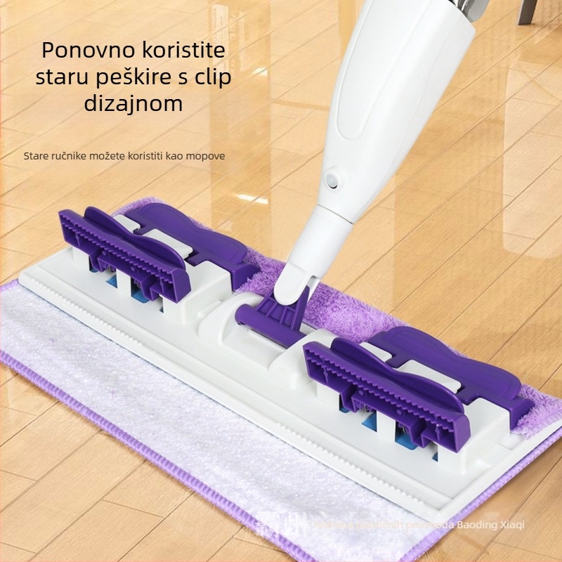 Krpa za brisanje s raspršivačem vode, ravna krpa, jedna krpa za brisanje, suho i mokro brisanje, rotirajuća krpa za dezinfekciju koja upija vodu, dvostruke namjene