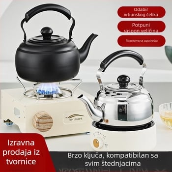 Hongmeishun čajnik od nehrđajućeg čelika, filter za čaj s mrežicom, indukcijsko kuhalo za kipuću vodu, čajnik za restorane, vanjski električni keramički štednjak, lonac za vodu