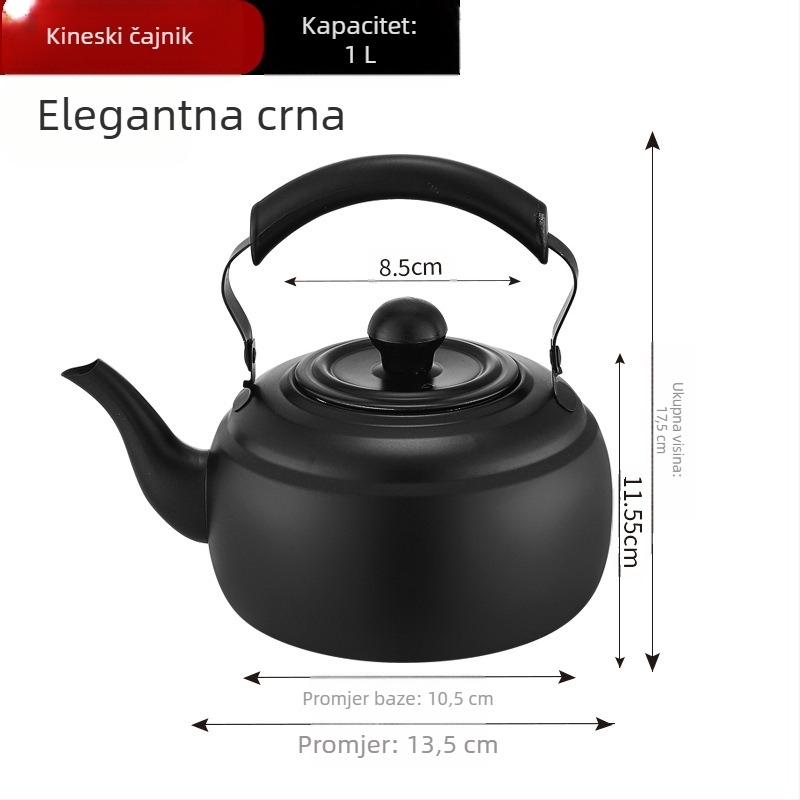 Hongmeishun čajnik od nehrđajućeg čelika, filter za čaj s mrežicom, indukcijsko kuhalo za kipuću vodu, čajnik za restorane, vanjski električni keramički štednjak, lonac za vodu